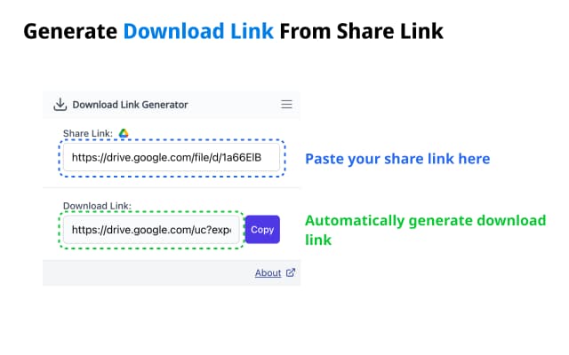 Download Link Generator Screenshot 2